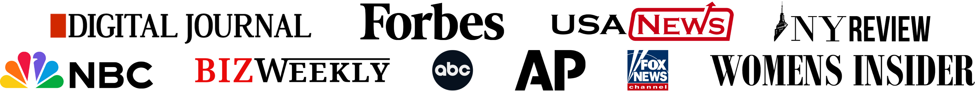 As featured in Digital Journal, Forbes, USA News, NBC, AP, FOX and more